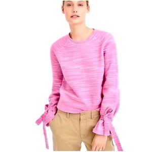 NWOT J. Crew Collection Tie-Sleeve Sweater XL